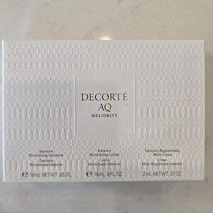 DECORTE AQ MELIORITY 3 pc Travel Set Intensive Emulsion-Lotion -Multi Cream NEW